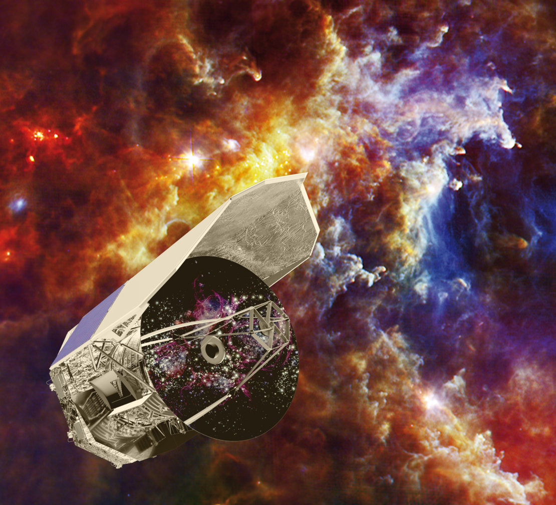 Herschel Space Observatory and Rosette Nebula