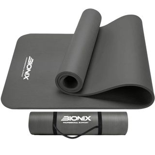 Bionix Premium Printed Yoga Mat in grey