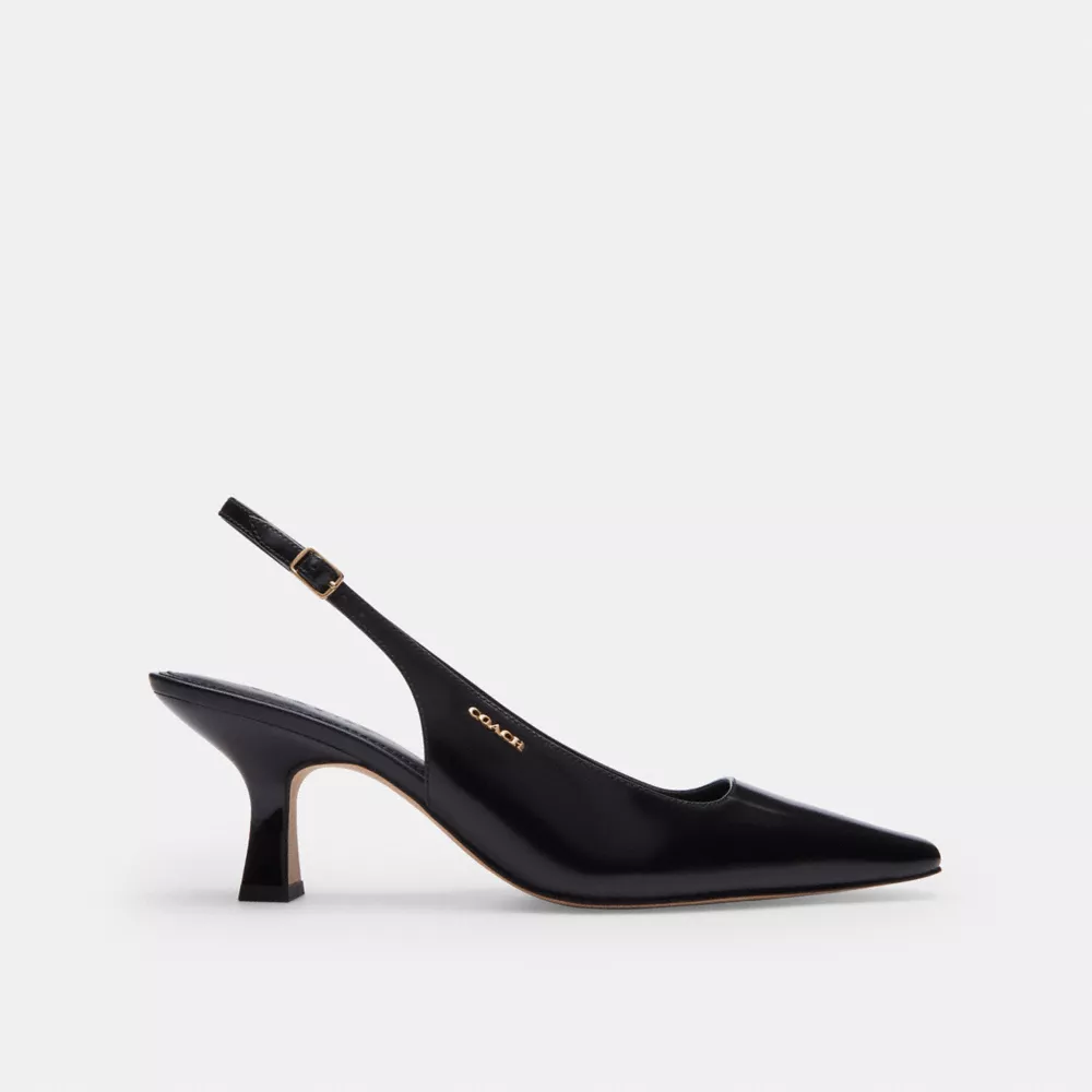 Black Slingback Heel