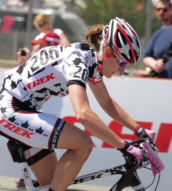 Mical Dyck (Trek Toronto) heads out for one more lap