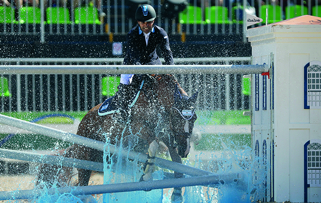 Argentina's Ramiro Quintana, riding Appy Cara, at the 2016 Summer Olympics. (Credit: AP Photo/John Locher)