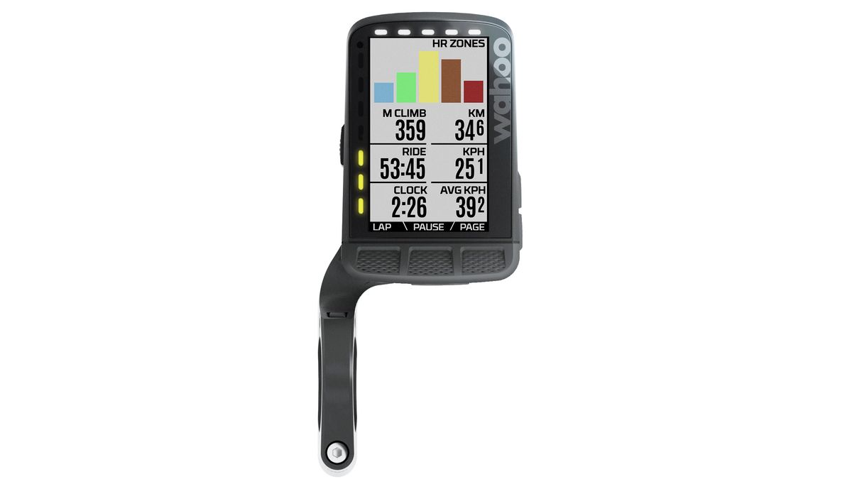 The Wahoo Elemnt ROAM comes with a proprietary out-front mount