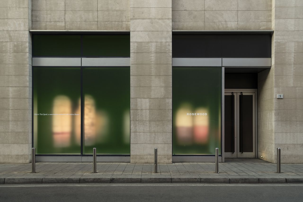 Rosewood installation featuring 15 lights by Andrea Branzi at Milan Design Week 2026