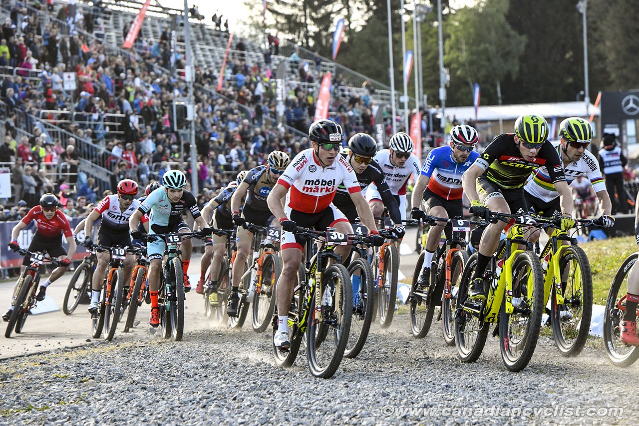 Matthias Stirnemann (Moebel Maerki MTB Pro Team), Andri Frischknecht (Scott-SRAM MTB Racing), Nino Schurter (Scott-SRAM MTB Racing)