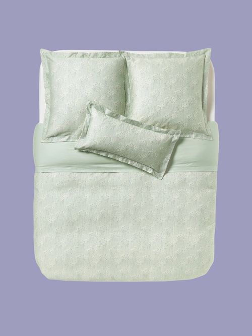 Cotton Sateen Duvet Cover Leticia With Floral Print