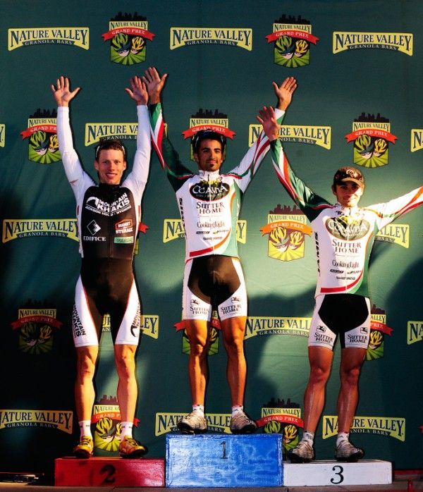 Stage 2's Podium - Thomas Soladay (Team Mountain Khakis p/b EP-NO), Lucas Sebastian Haedo (Colavita/Sutter Home p/b Cooking Light), Alejandro BORRAJO (Colavita/Sutter Home p/b Cooking Light)