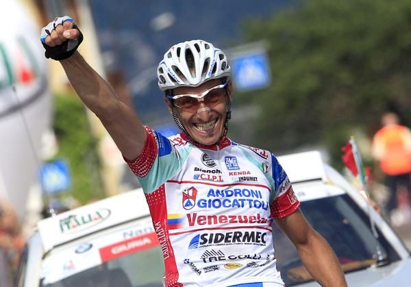 New Italian champion Franco Pellizotti (Androni Giocattoli)