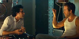 Taika Waititi and Ryan Reynolds in Green Lantern