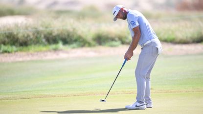 Taylor Montgomery putts on the seventh green during the first round of the World Wide Technology Championship at El Cardonal at Diamante on November 02, 2023
