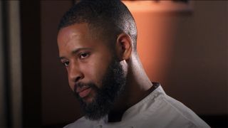 Damarr Brown about to be eliminated on top chef.