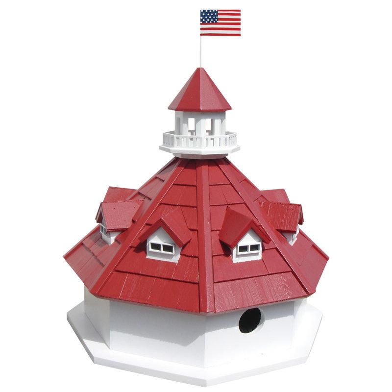 Home Bazaar Historic Reproductions Annapolis Lighthouse 16 in X 13 in X 13 in Birdhouse & Reviews | Wayfair