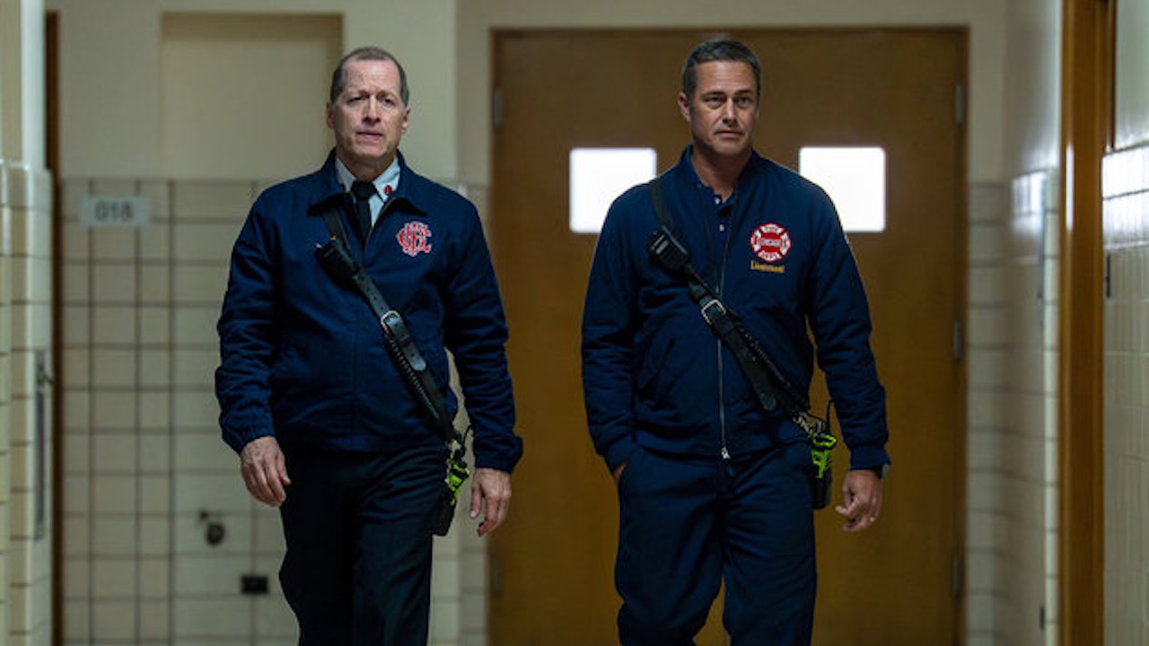 Van Meter and Severide investigating arson in Chicago Fire Season 14x07
