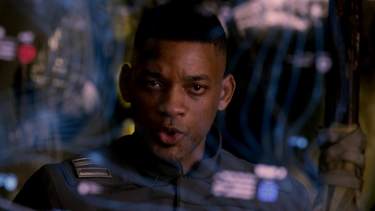Will Smith looking serious in After Earth