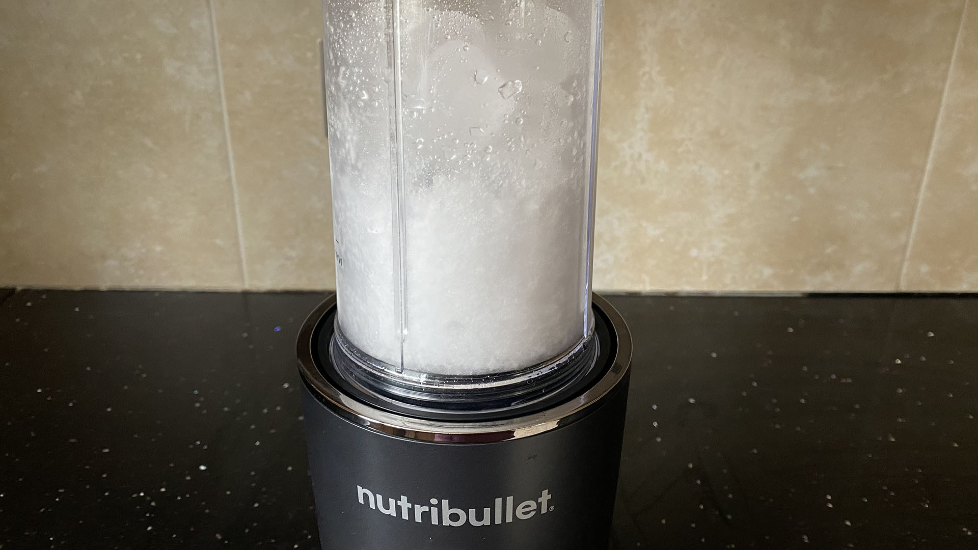 Nutribullet Ultra blender in reviewer's kitchen
