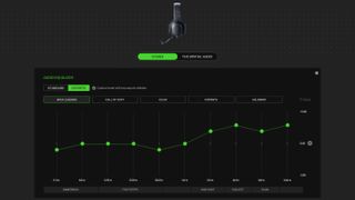 Screenshot of Razer Synapse showing the esports audio profiles for BlackShark V2 Pro 2023 headset
