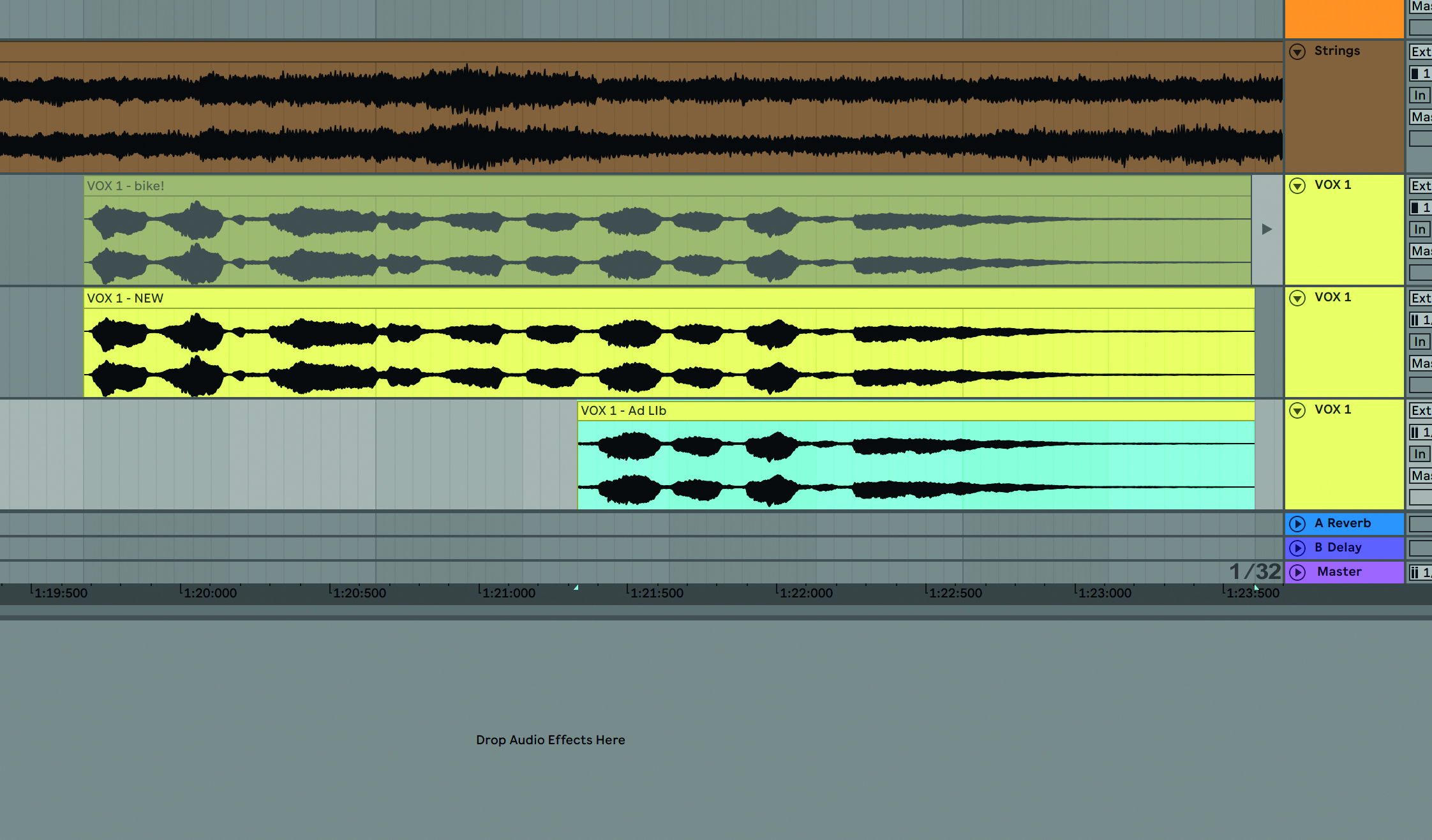 Recording vocals