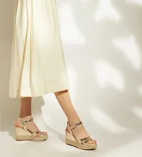 Espadrille-Wedge-Heel Sandals, £100 | Dune London