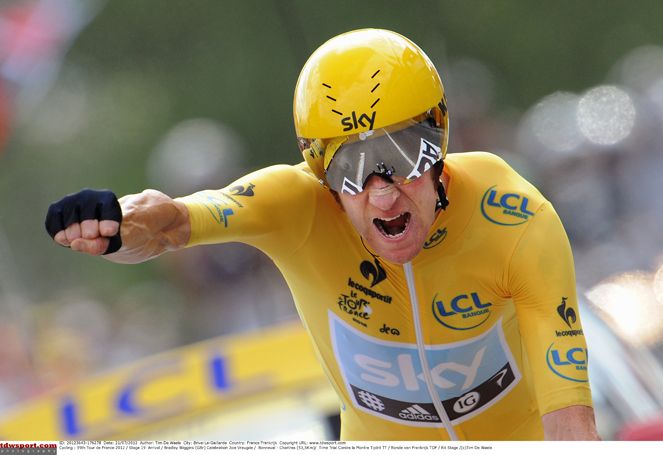 Wiggins wraps up overall victory in the 2012 Tour on penultimate day's time trial