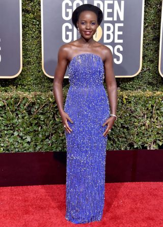 Lupita Nyong'o attends the 76th Annual Golden Globe Awards in California