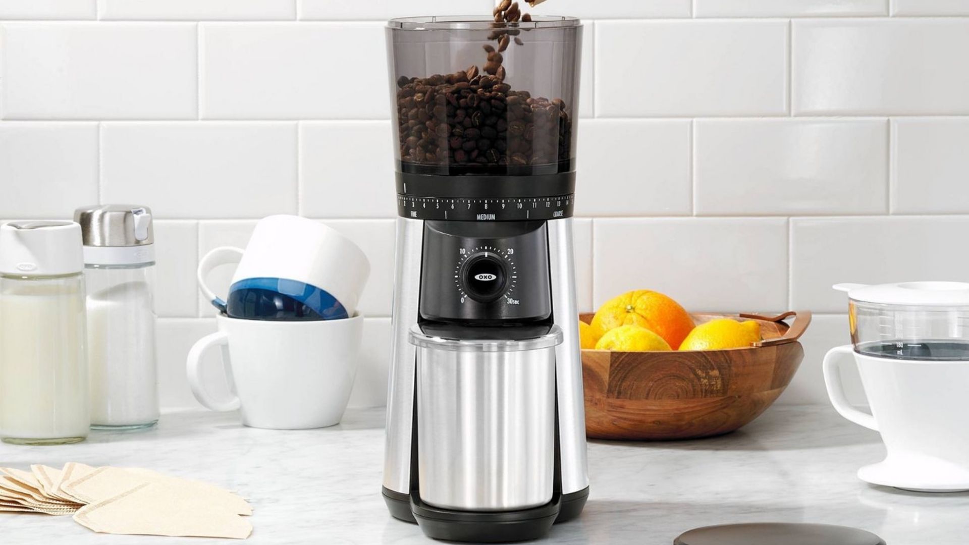 OXO Coffee Grinder, Stainless Steel Burrs