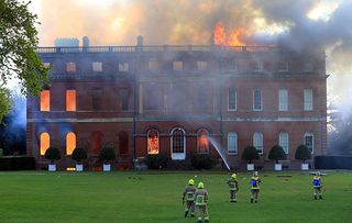 Clandon Park fire (Photo: Rex)