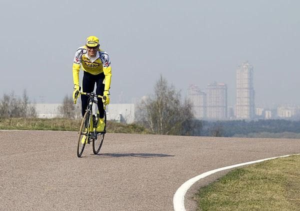 Oleg Tinkov rides alone