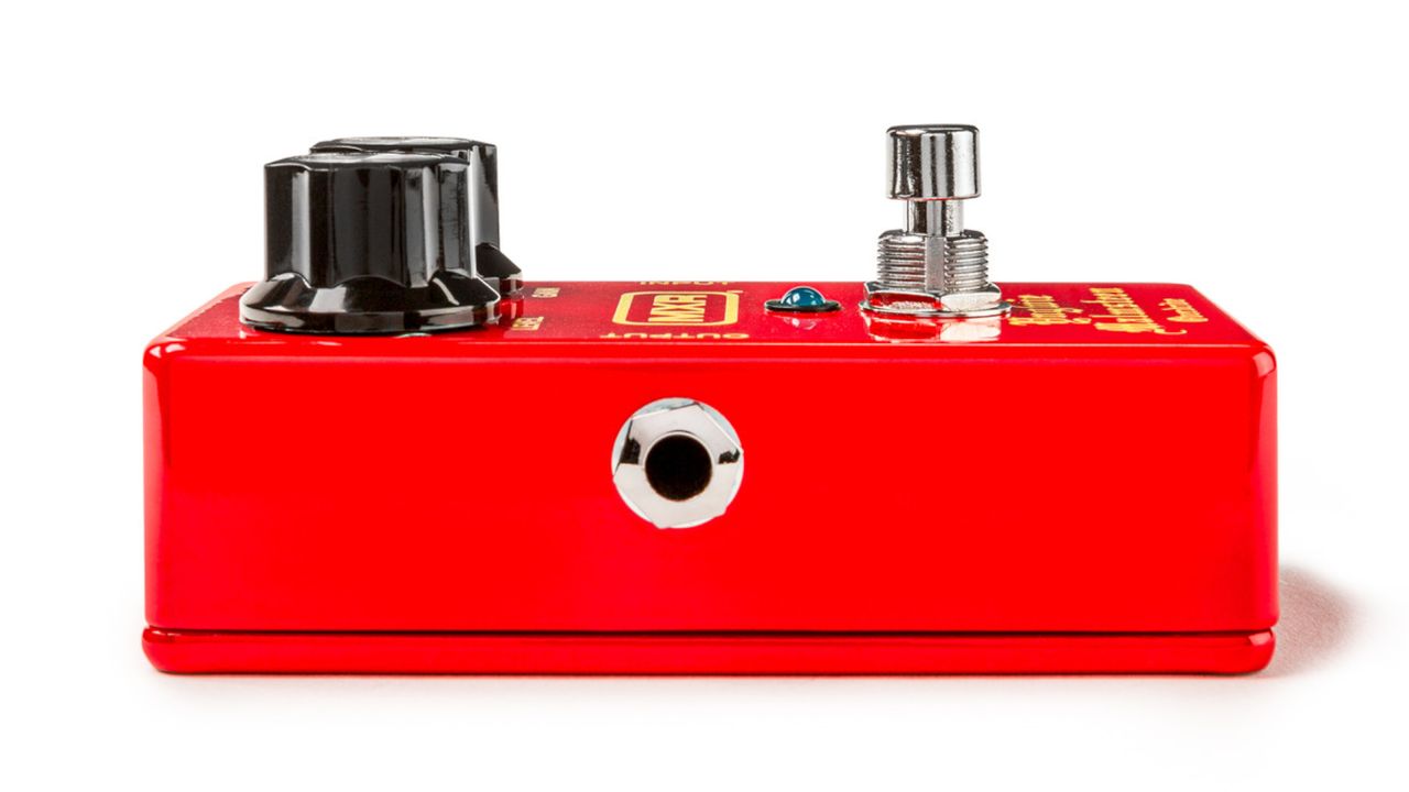 MXR Yngwie Malmsteen Overdrive pedal, left profile view