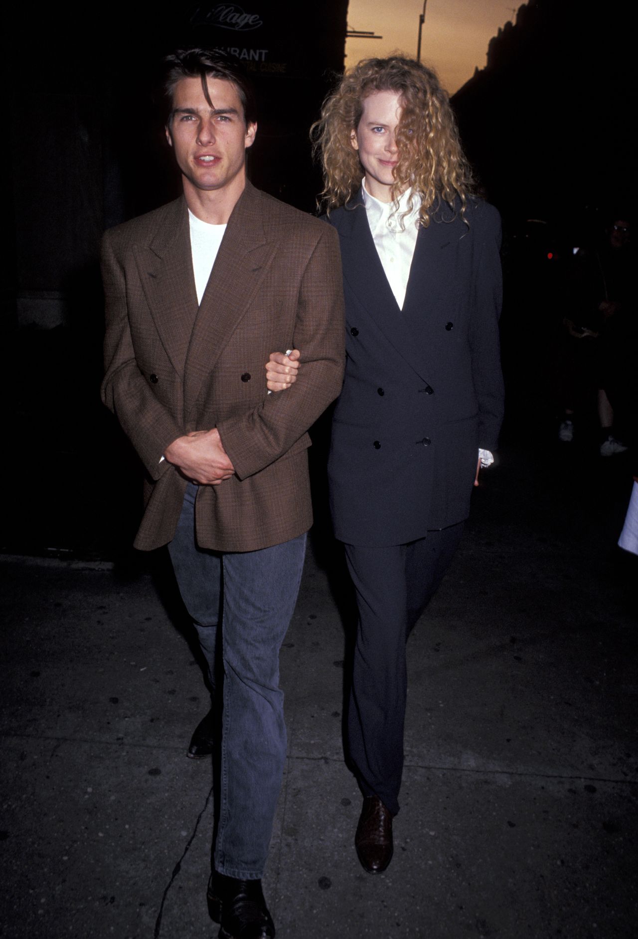 Tom Cruise and Nicole Kidman during Opening of "Guys And Dolls" at Martin Beck Theater in New York City, New York, United States.