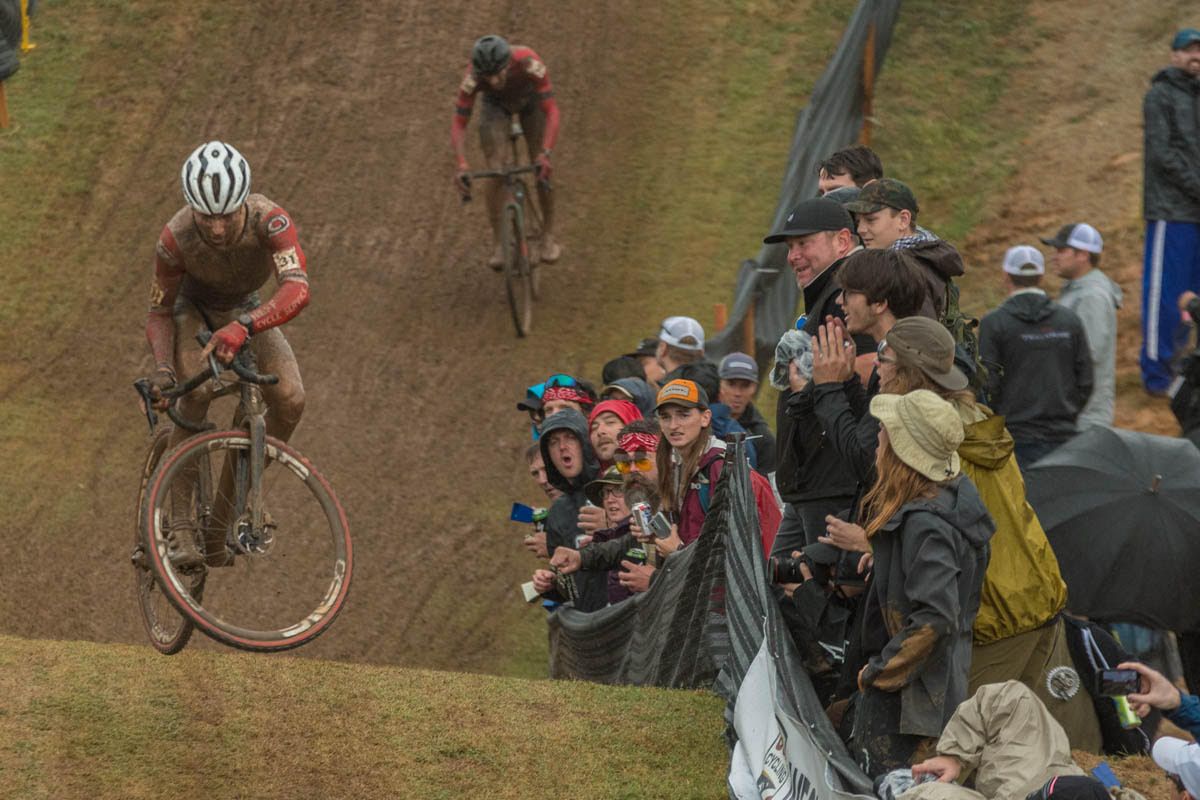 The UCI Cyclo-cross World Cup in Fayetteville, won by Quinten Hermans ahead of Eli Iserbyt
