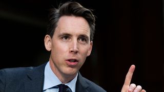 Sen. Josh Hawley, R-MO speaks during the Senate Judiciary Committee hearing to examine Texas' abortion law, on Capitol Hill in Washington, DC, Sept. 29, 2021.