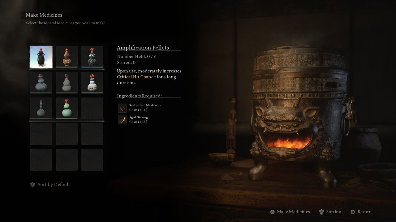 Black Myth: Wukong medicine crafting