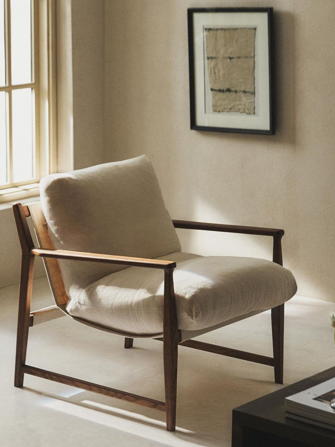 Zara Home , Wooden Accent Chair