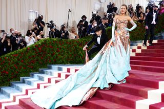 Blake Lively attends The 2022 Met Gala Celebrating "In America: An Anthology of Fashion" at The Metropolitan Museum of Art on May 02, 2022 in New York City