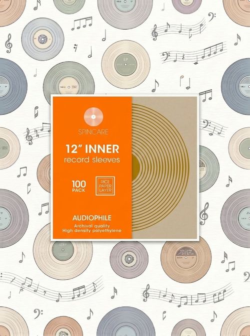 100x 12" Anti Static Inner Vinyl Record Sleeves