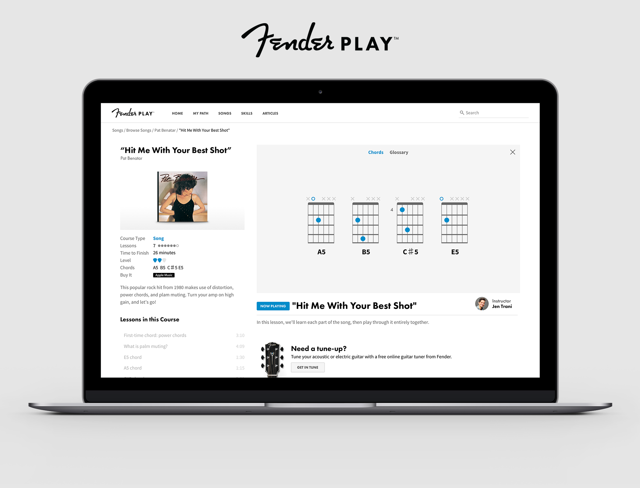 Fender is offering three months of free online guitar lessons