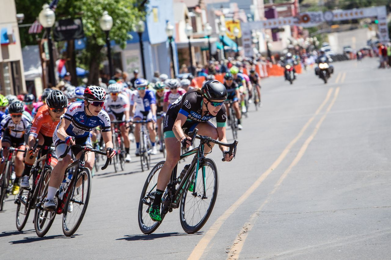 Riders try to sneak off the front