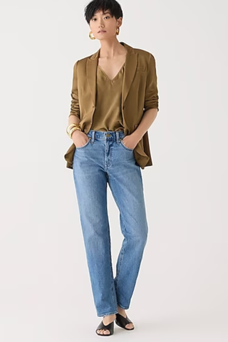 J.Crew Mid-rise '90s classic straight-fit jean in Pheasant wash template