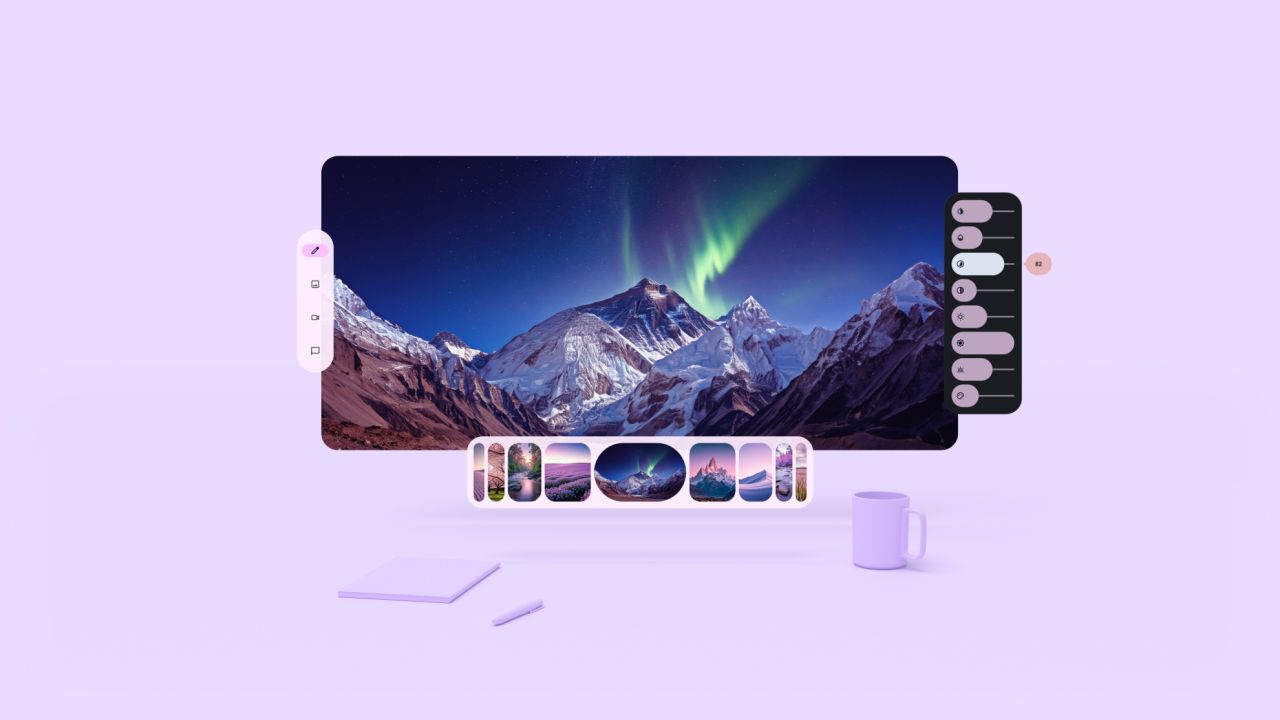 A graphic depiction of an Android XR workspace