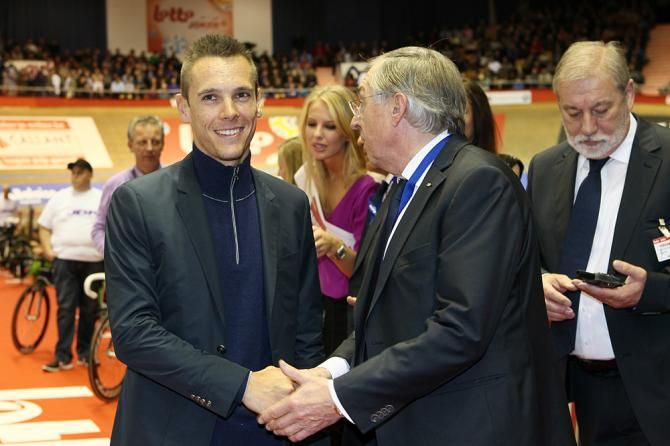 Philippe Gilbert and Six Day legend Patrick Sercu