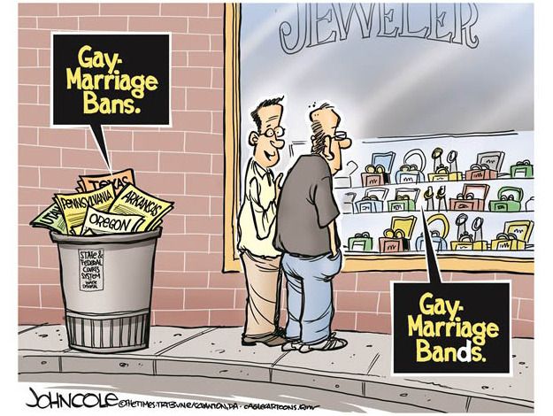 Editorial cartoon gay marriage