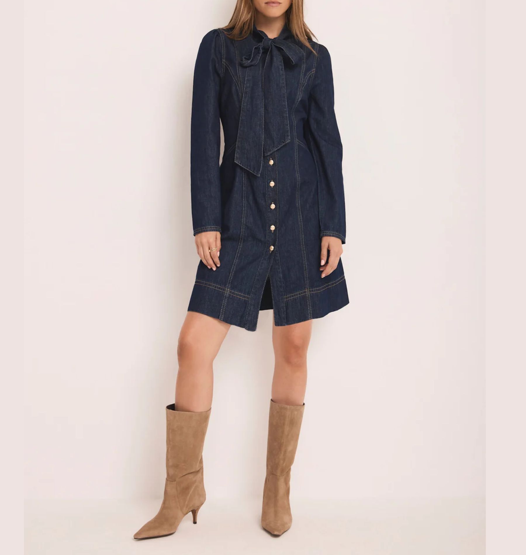 Image of denim dress