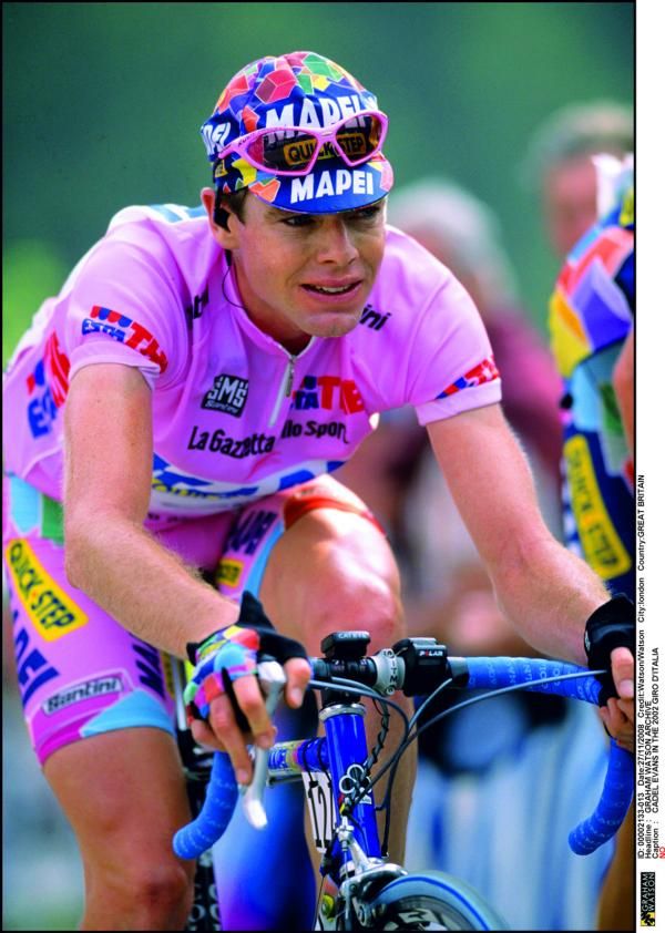 Back in those early days; Cadel wearing pink for the first time in a Grand Tour.