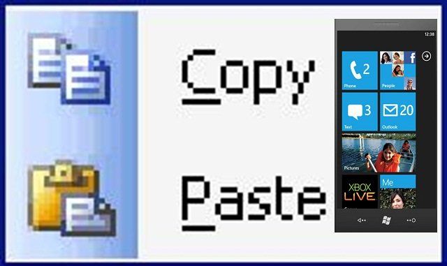 WP7 copy & paste 