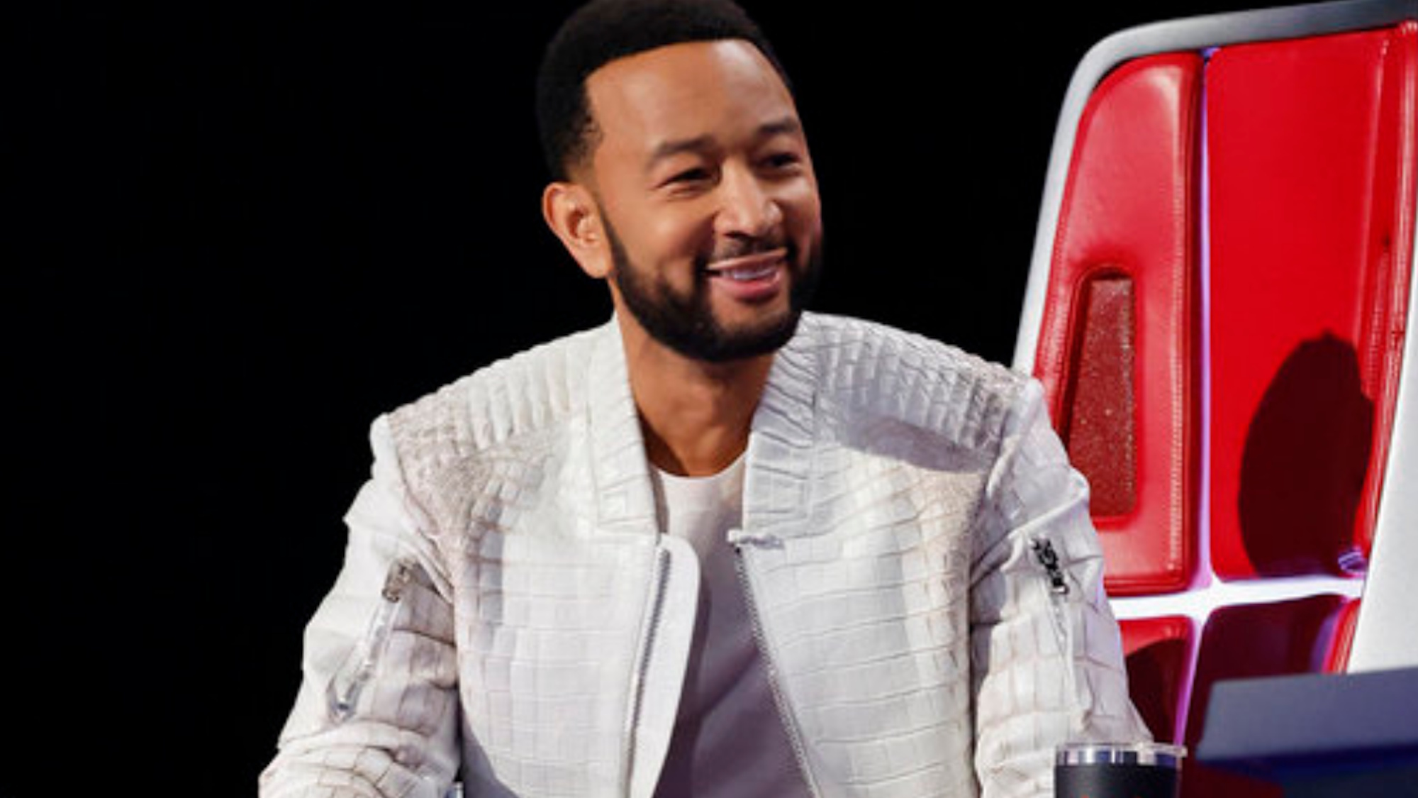 John Legend is shown on The Voice