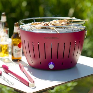 Cuckooland Lotus Grill BBQ in Plum with Free Fire Lighter Gel & Charcoal