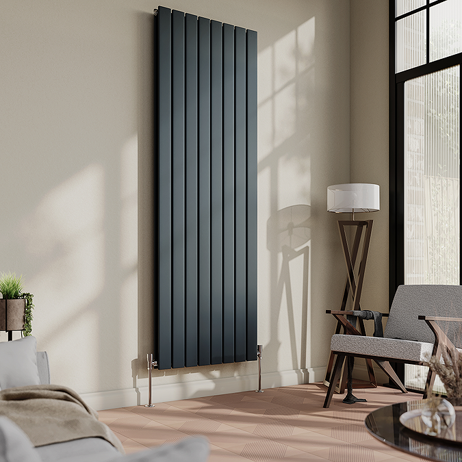 Urban Vertical Radiator - Anthracite - Double Panel