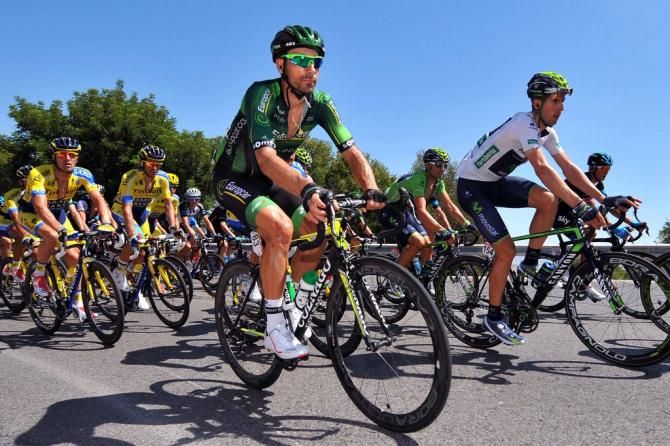 Imanol Erviti (Movistar) and Jerome Cousin (Movistar) coner