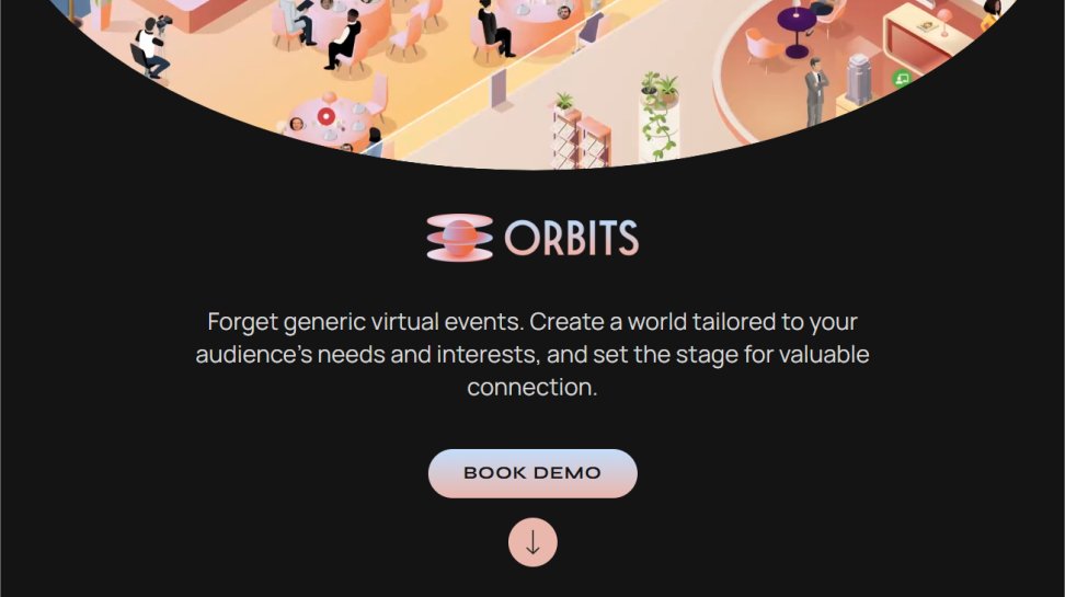 Orbits website screenshot (May 2025)