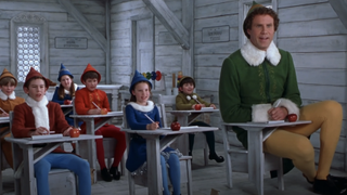 buddy and young elves in school in elf