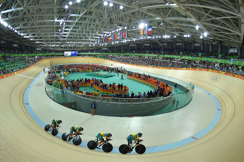 The Australian team pursuit squad